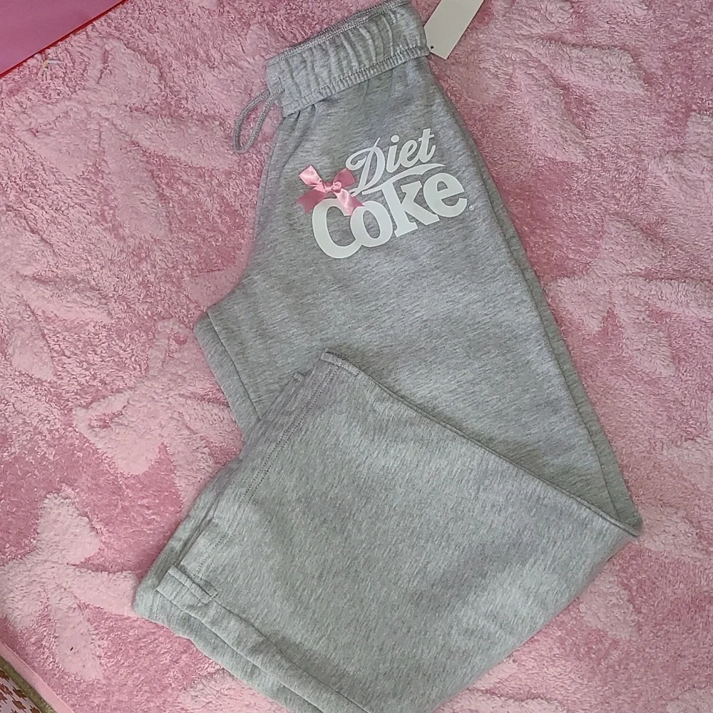 Diet Coke Sweatpants 🎀 Boot Cut 🎀 Pink Bow 🎀 Viral 🎀